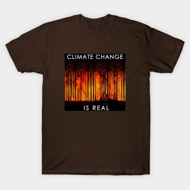 Climate Change is Real #1 T-Shirt by Go Ask Alice Psychedelic Threads